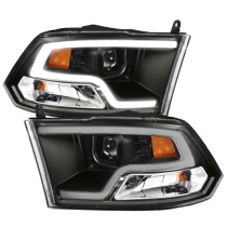 Dodge RAM 2500 2009-2018 Projector Strålkastare Plank Style Design Svart Med Halo ANZO